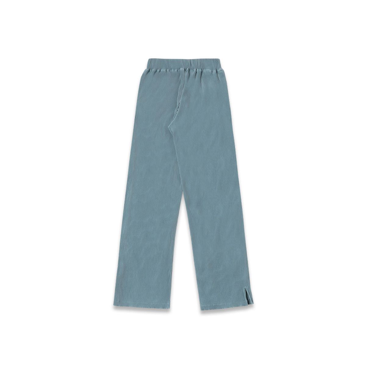 맥키(MACKY) 플리츠 트임 롱팬츠 스카이블루