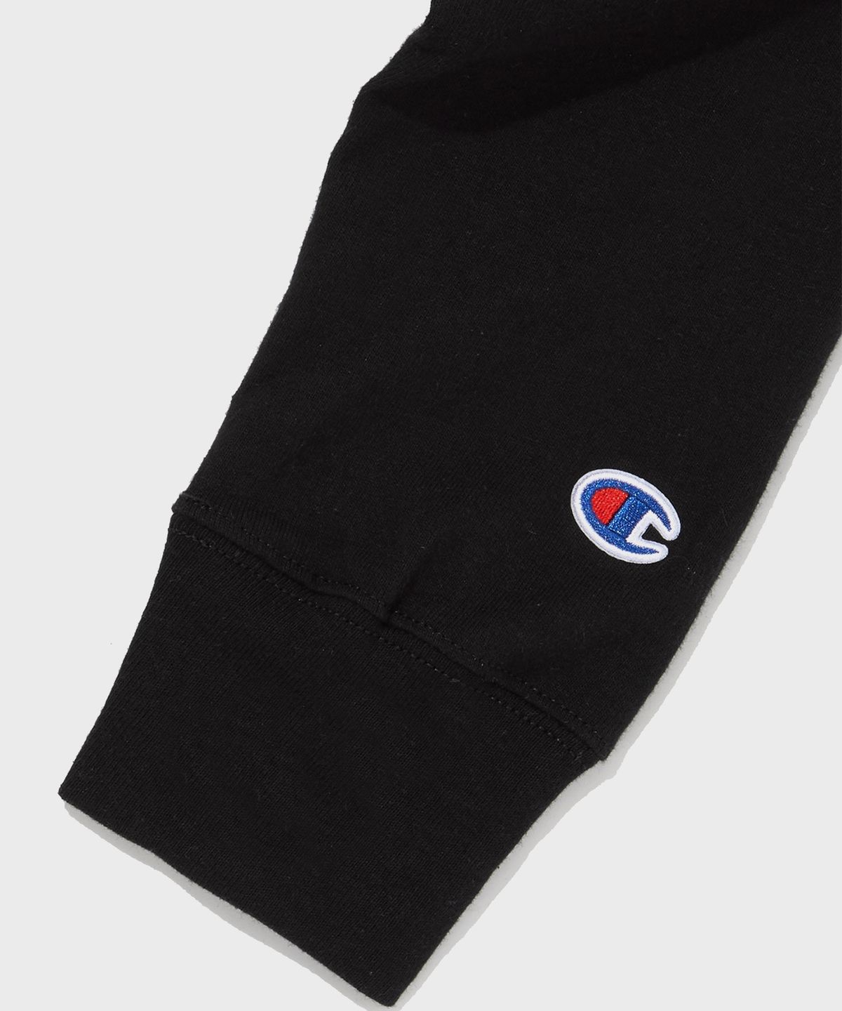 챔피온(CHAMPION) 여성 보이프렌드 크롭 롱슬리브 티셔츠 Black