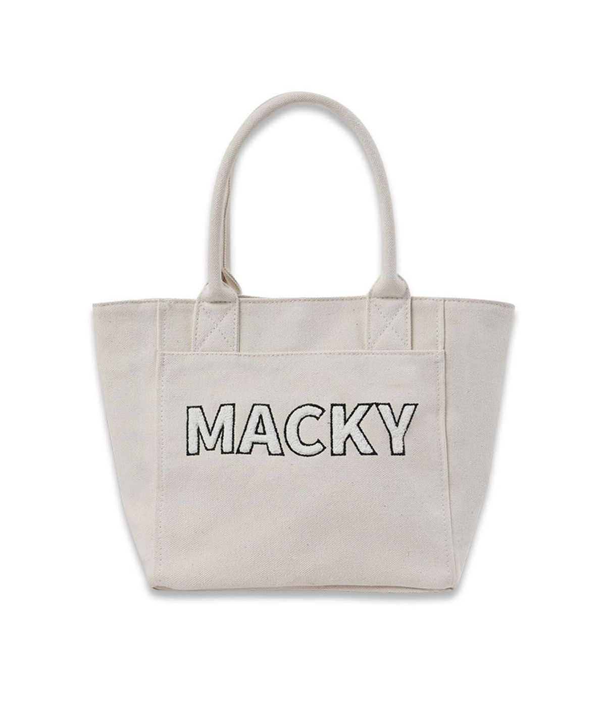 맥키(MACKY) 부클 필드 토트백 화이트