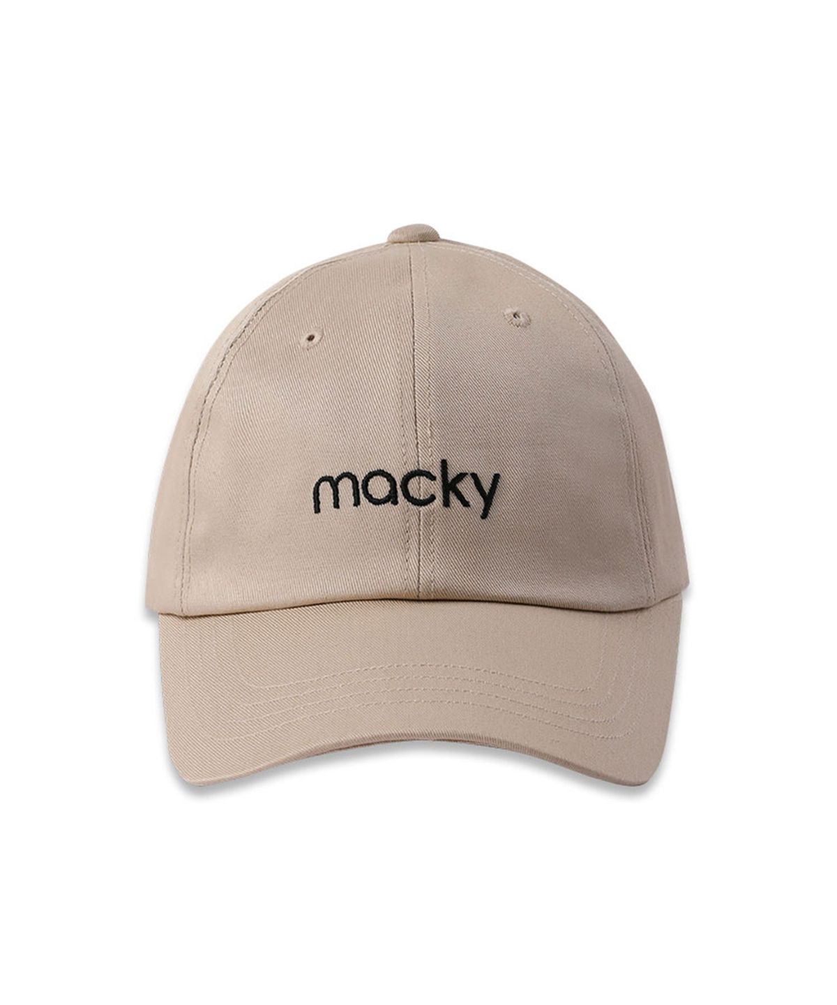 맥키(MACKY) 로고 볼캡 베이지