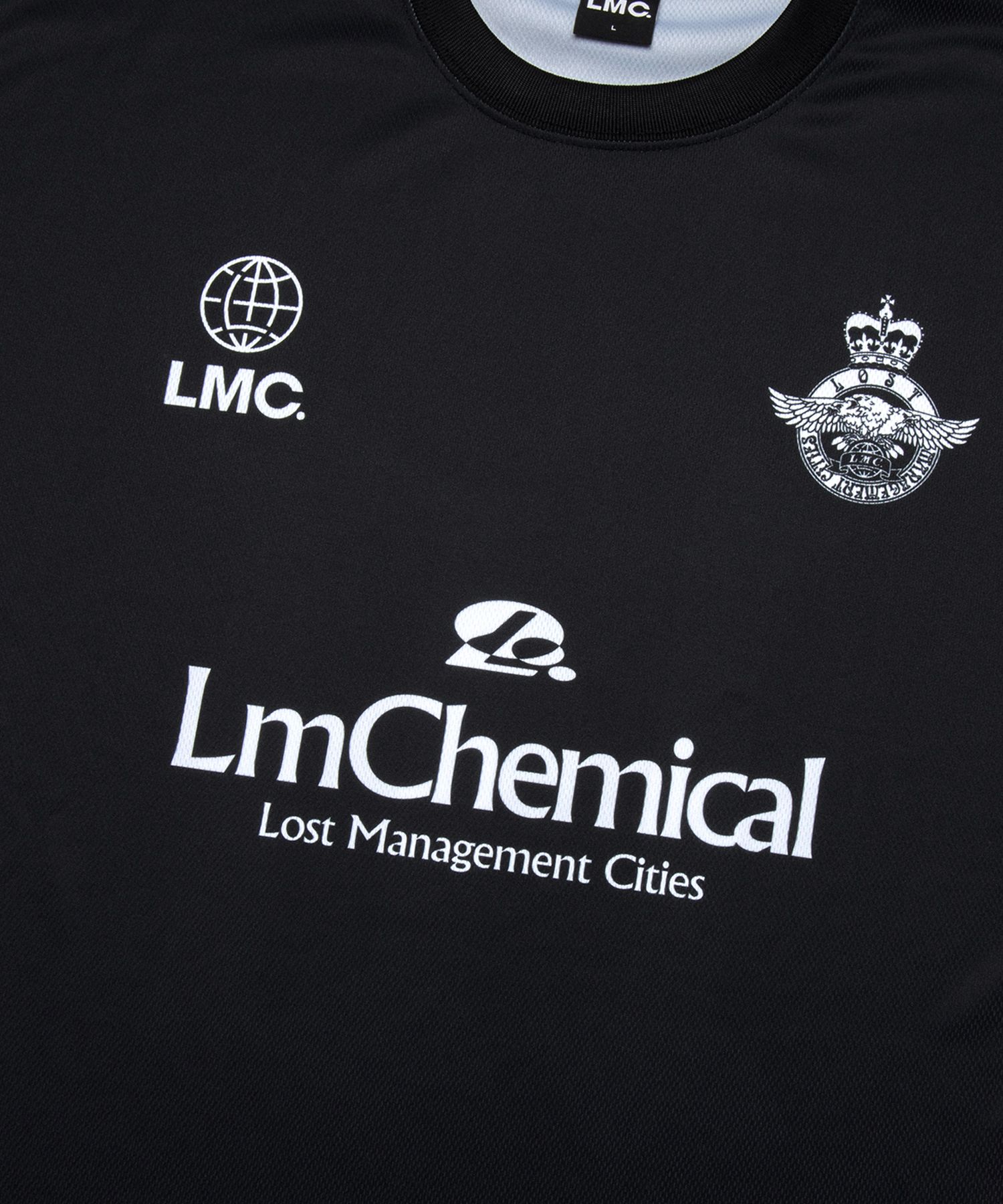 MUSINSA | LMC CHEMICAL SOCCER JERSEY TEE black