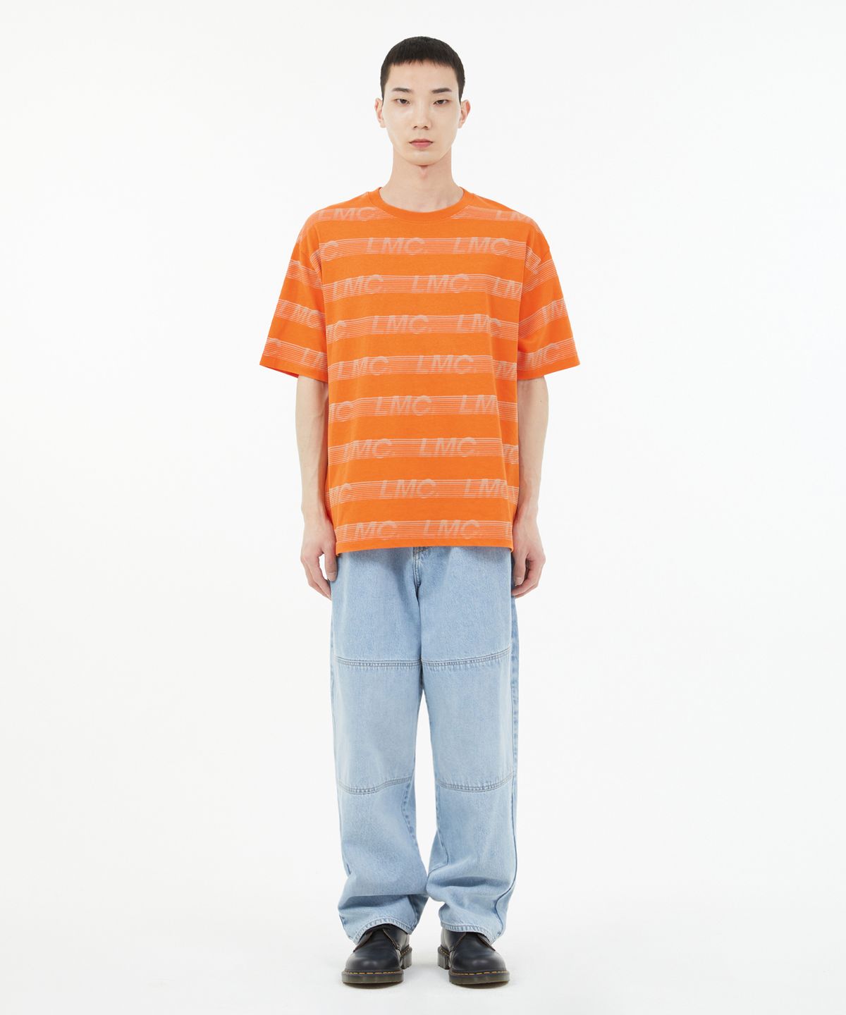 엘엠씨(LMC) BLIND ITALIC STRIPE TEE orange