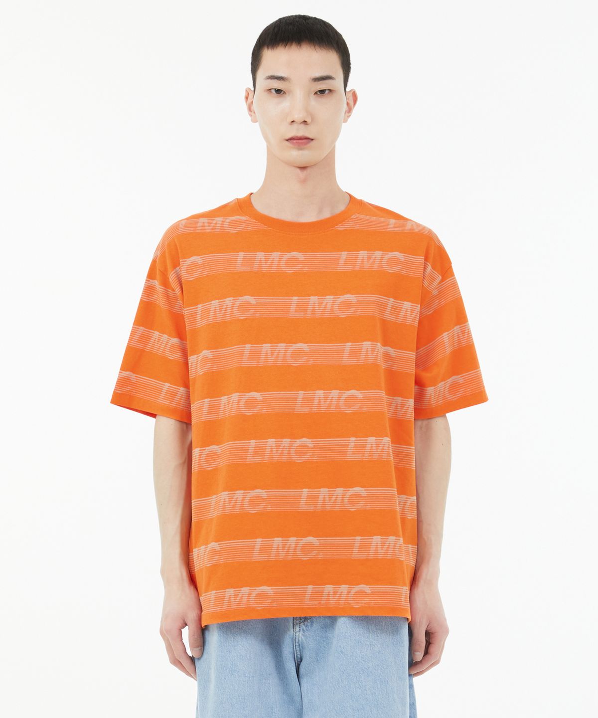 엘엠씨(LMC) BLIND ITALIC STRIPE TEE orange