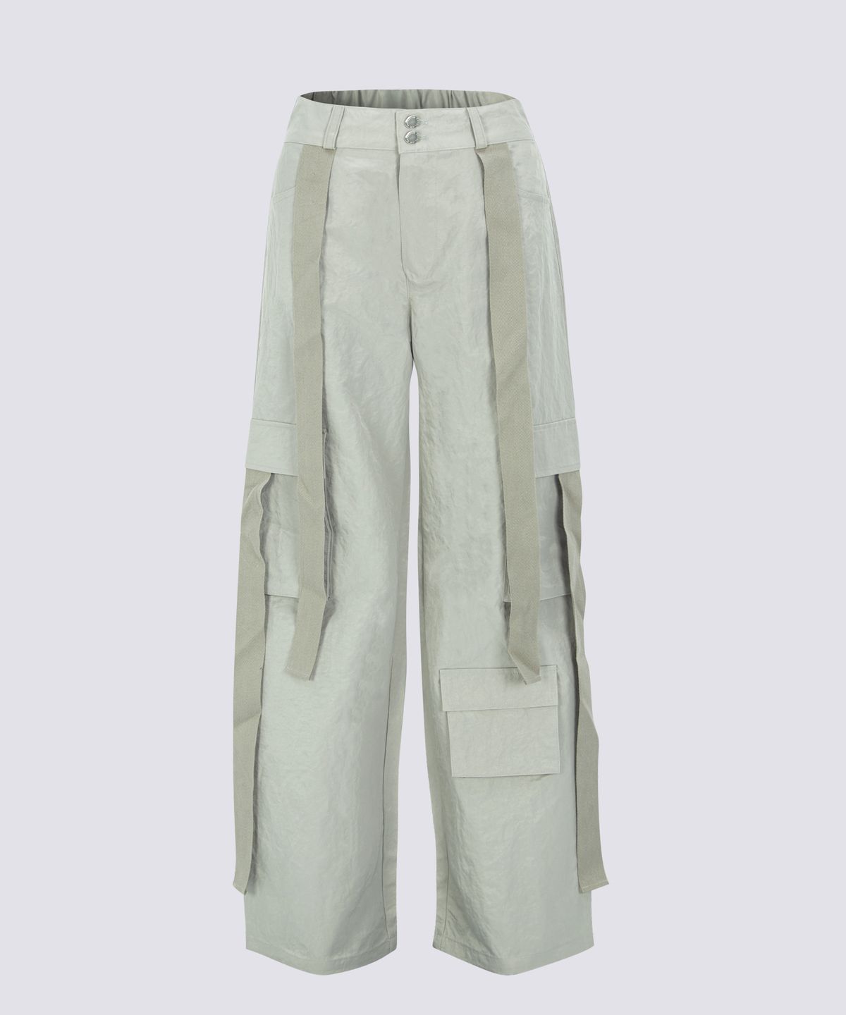 러브레이브리브(LOVERAVELIVE) DIVERSE POKET STRAP CARGO PANTS(KHAKI BEIGE)