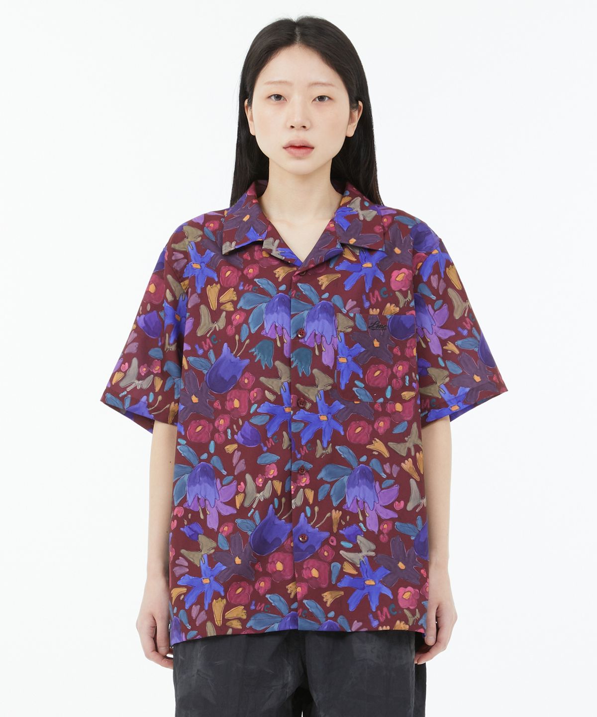 엘엠씨(LMC) FLORAL SHORT SLV SHIRT multi
