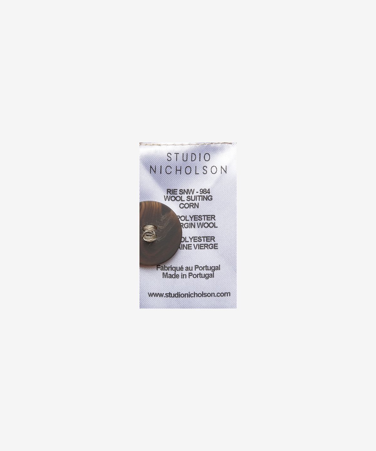 스튜디오니콜슨(STUDIO NICHOLSON) 리 울 블랜드 테일러드 팬츠 - 콘플라워 / RIESNW984CORN