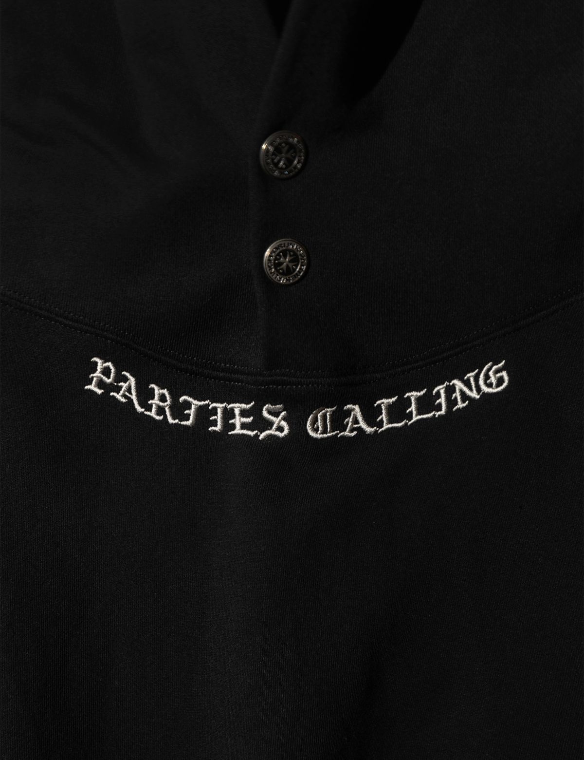 펀치드렁크파티즈(PUNCH DRUNK PARTIES) Parties Calling Oversized Hoodie (BLACK)
