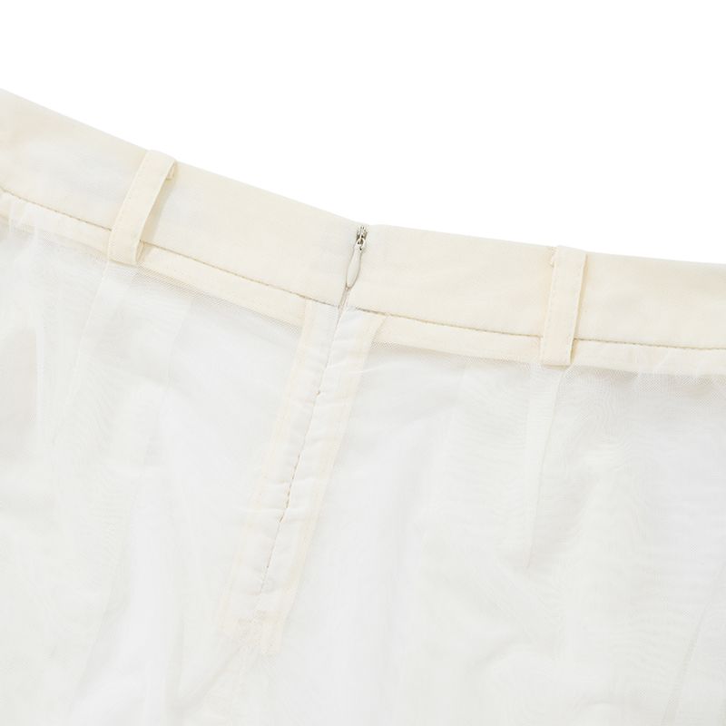 [ KIRSH ]★COLLECTION SEE THROUGH MIDI SKIRT MUSINSA | KIRSH Collection See-through Midi Skirt [Ivory]