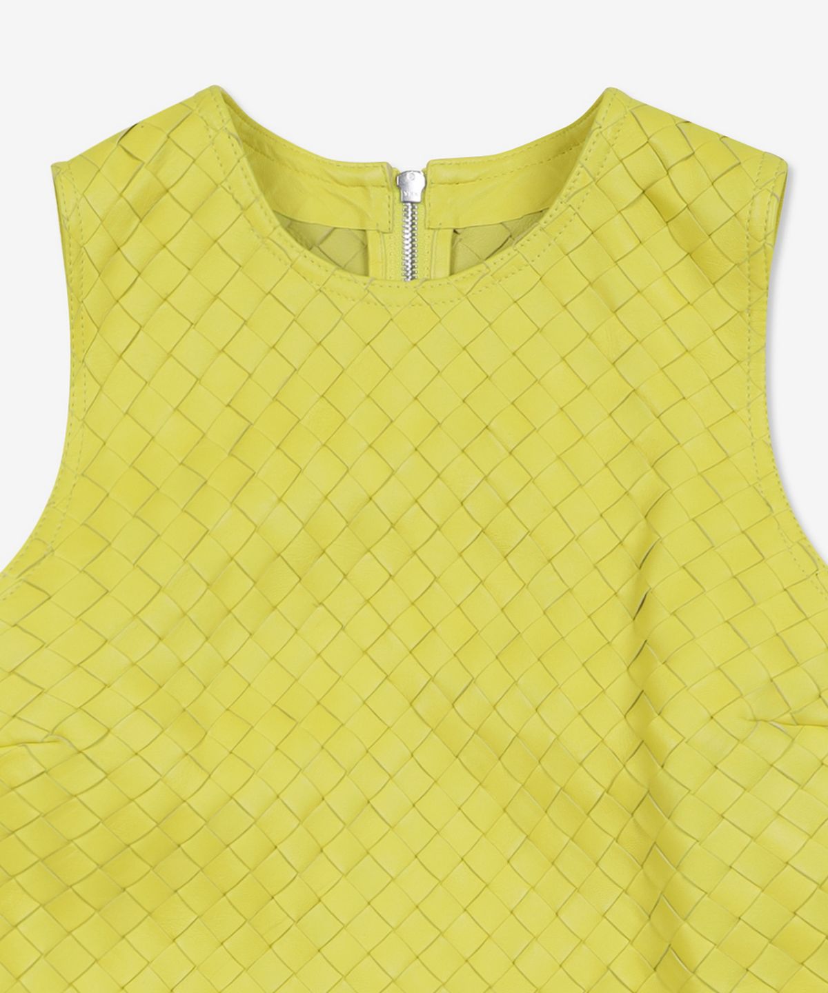 보테가베네타(BOTTEGA VENETA) 인트레치아토 미니 드레스 - 옐로우 / 727797V2JG07193