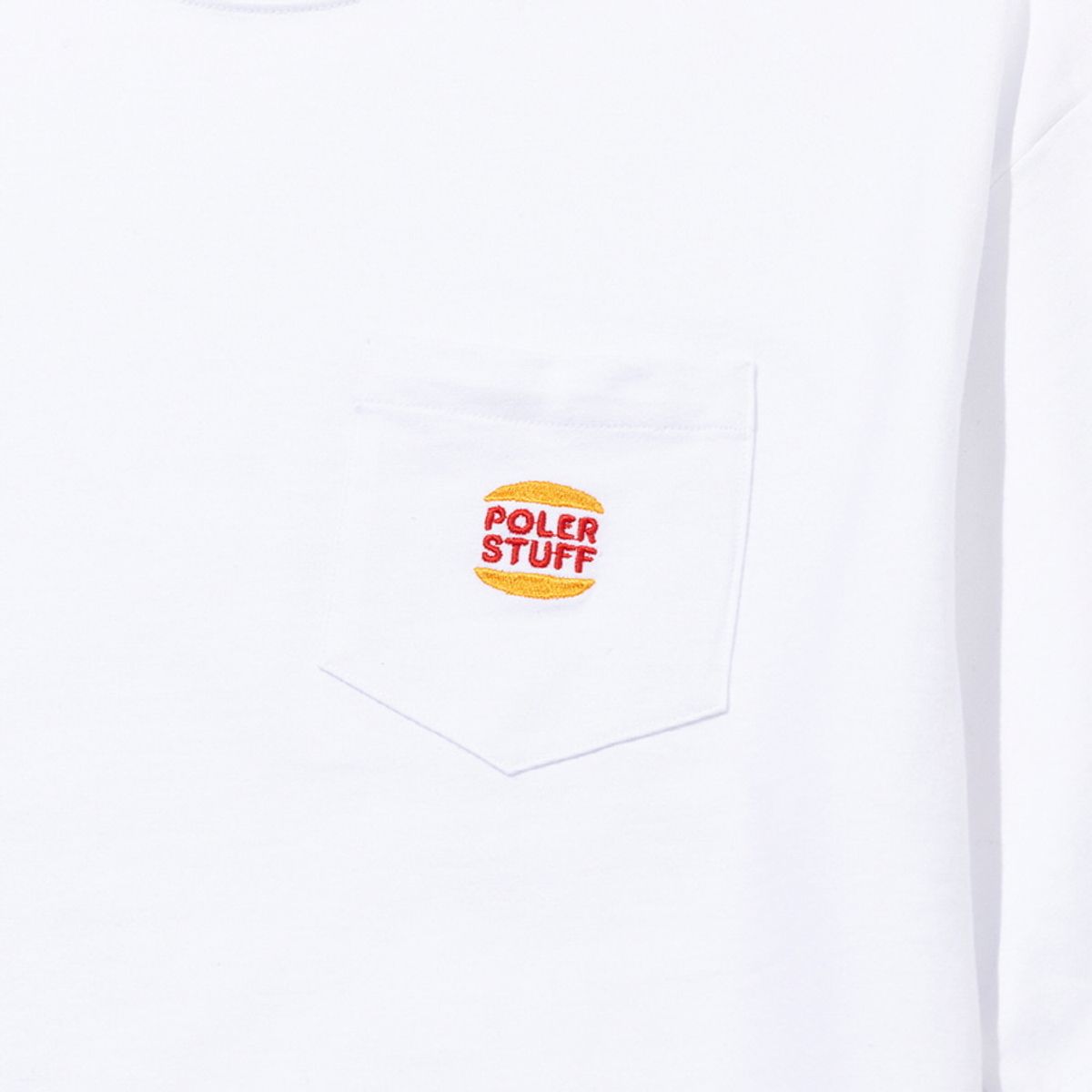 폴러스터프(POLERSTUFF) 스팀드 햄스 포켓 리렉스핏 티 WHITE