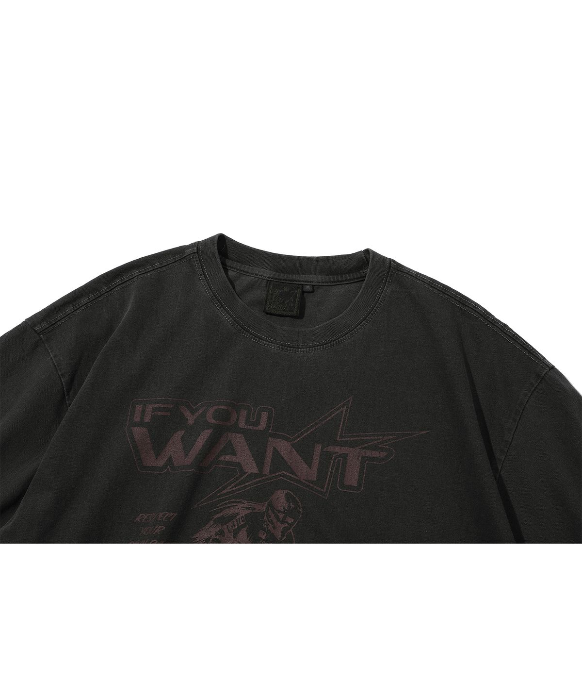 이퓨원트(IFYOUWANT) Motorcycle pigment TEE smoke black