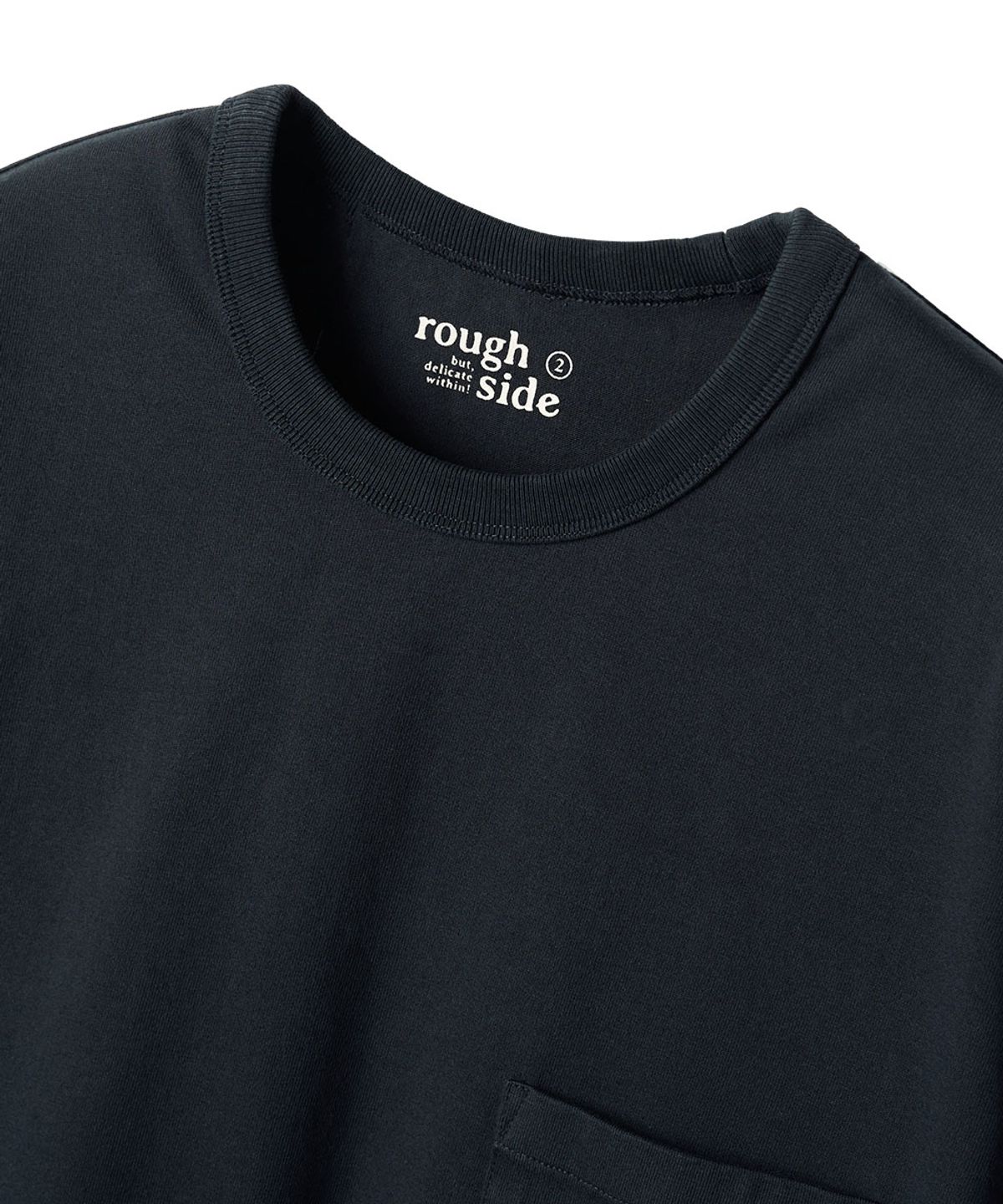 러프사이드(ROUGHSIDE) Primary Half Sleeve Navy