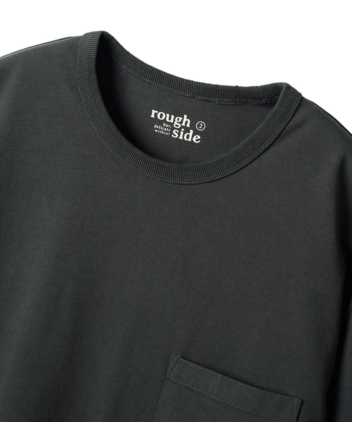 러프사이드(ROUGHSIDE) Primary Half Sleeve Charcoal