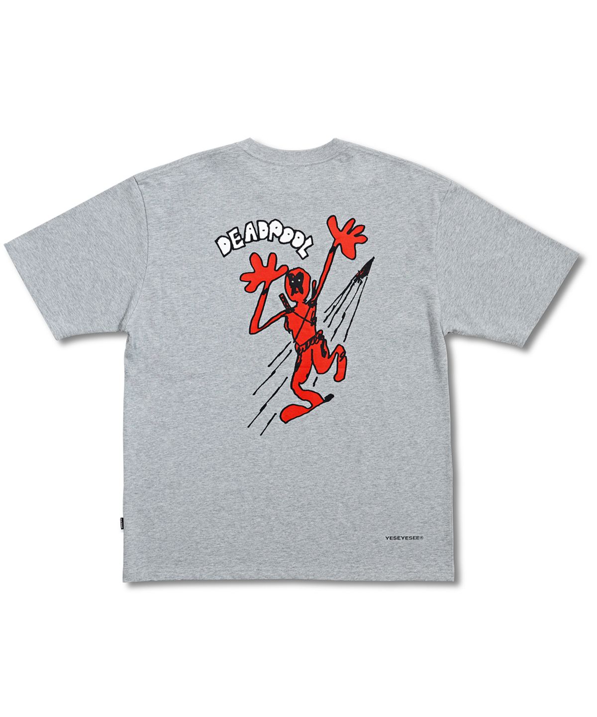 예스아이씨(YESEYESEE) Y.E.S x Deadpool Tee Grey