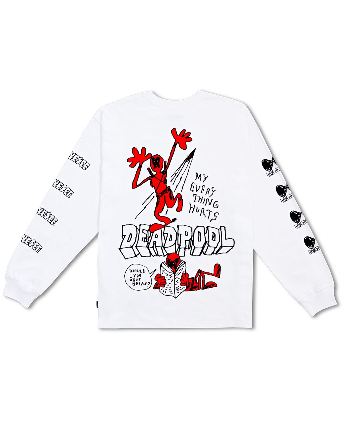 예스아이씨(YESEYESEE) Y.E.S x Deadpool Long sleeve White