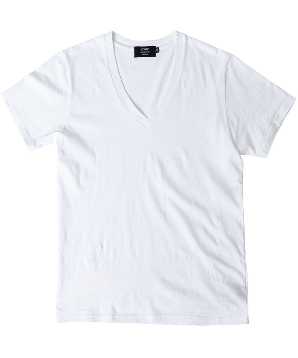 스트라이크(STRIKE) [2PACK] 디프 브이넥 반팔 티셔츠 (WHITE & BLACK)