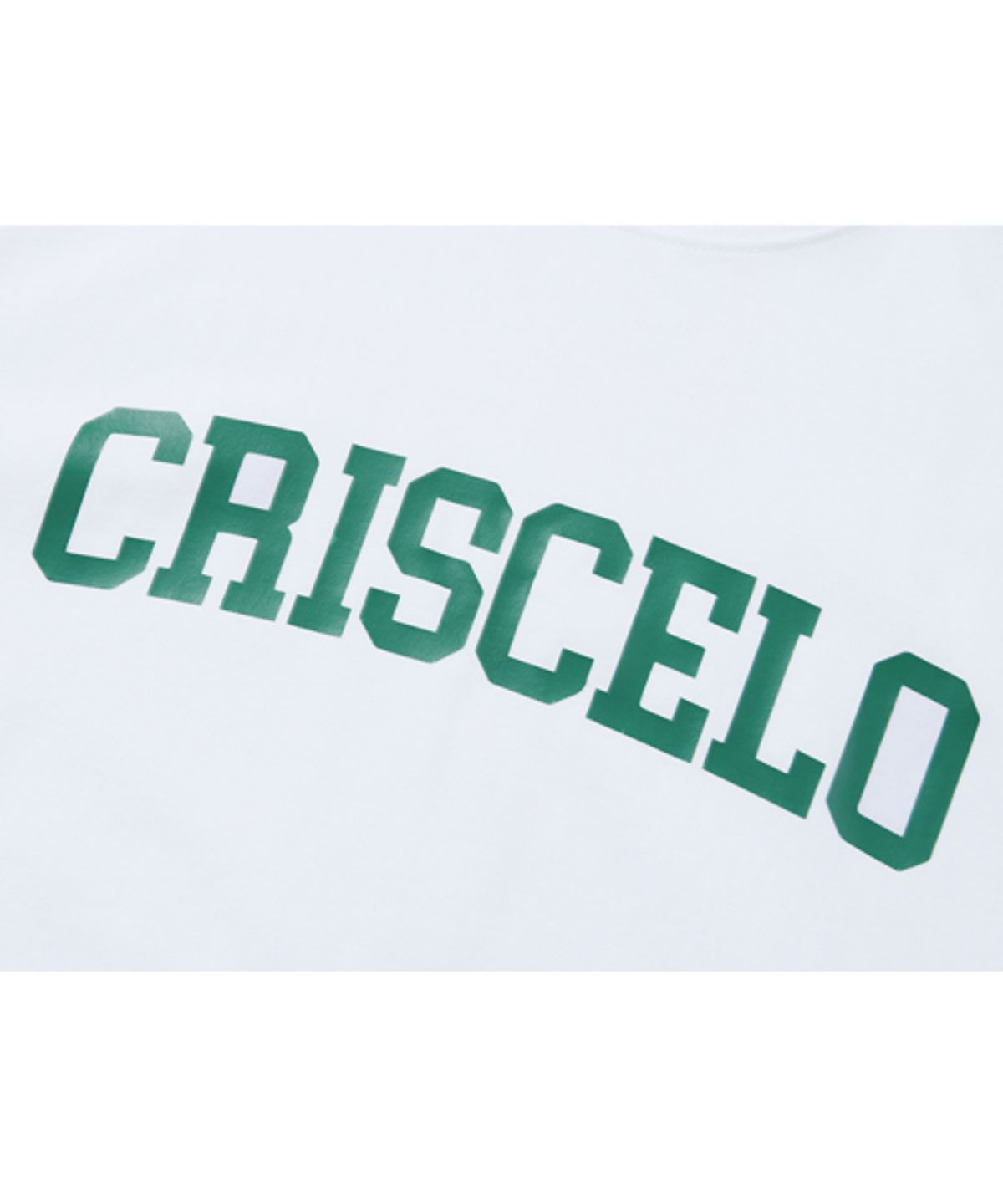 크리스첼로(CRISCELO) (공용) 스쿨 티셔츠 - (G 화이트 20수 오버핏)