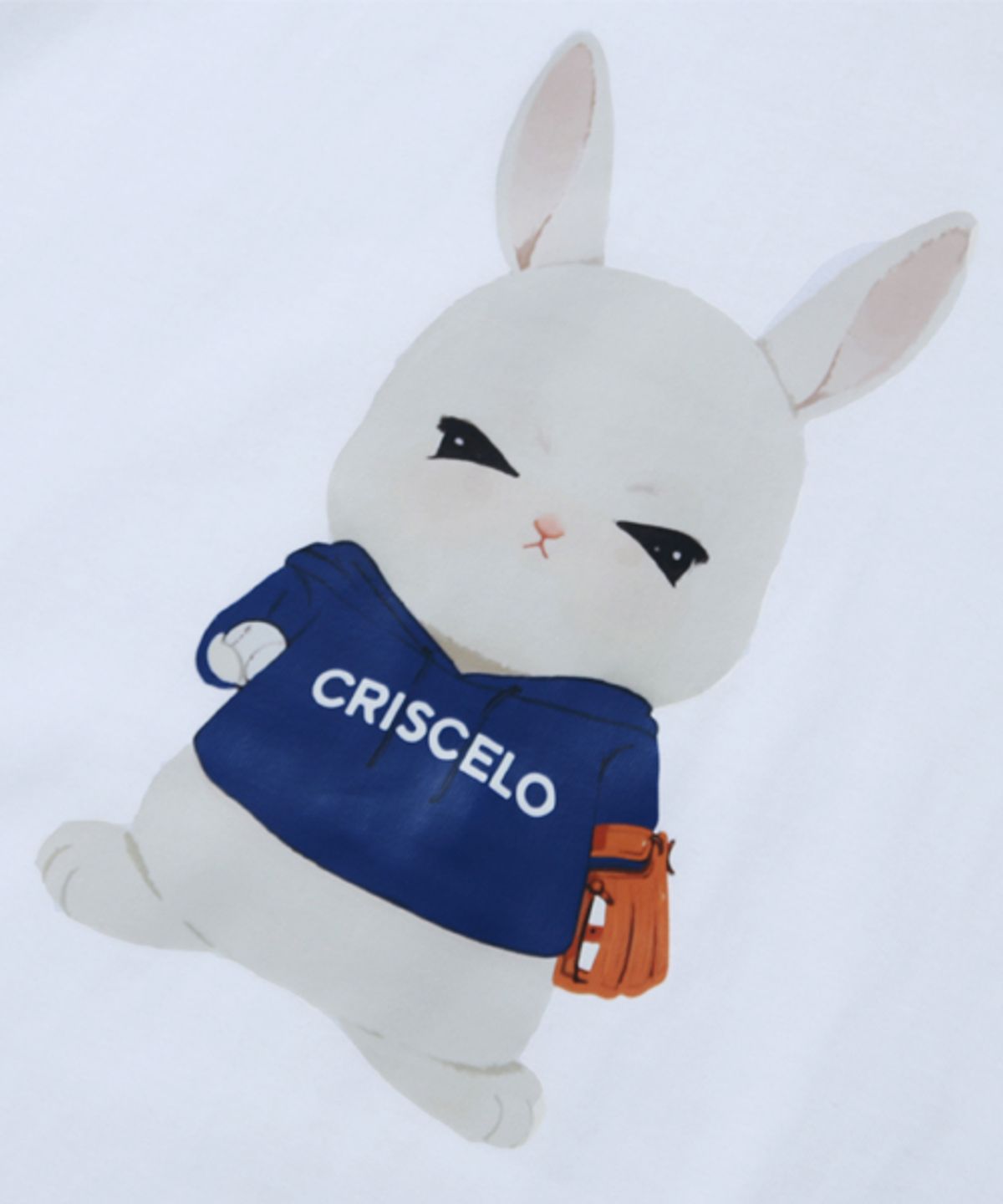 크리스첼로(CRISCELO) (공용) 래밍 티셔츠 - (화이트 20수 오버핏)