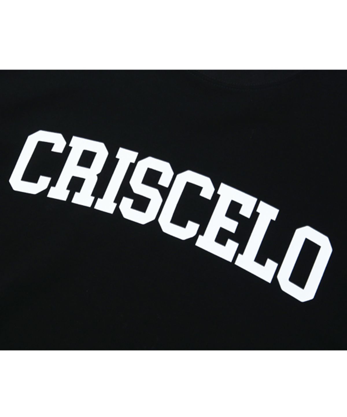 크리스첼로(CRISCELO) (공용) 스쿨 티셔츠 - (W 블랙 20수 오버핏)