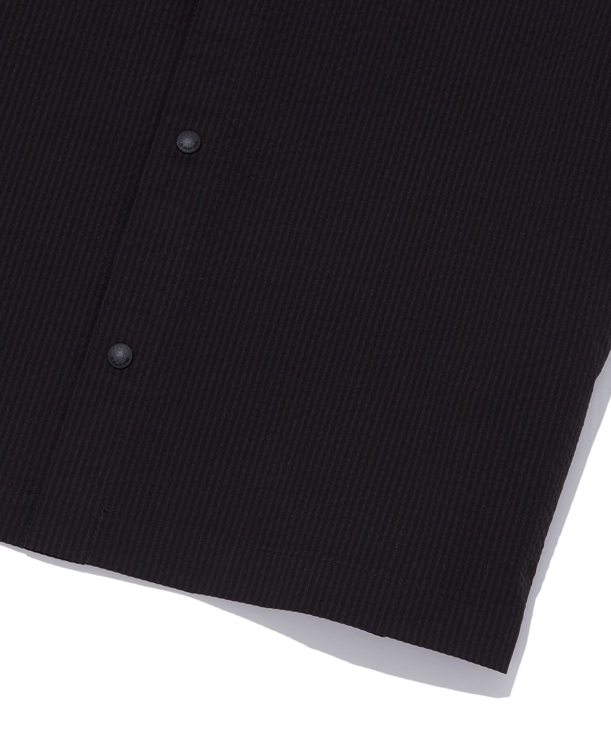 스노우피크 어패럴(SNOWPEAK APPAREL) 시어서커 반팔 셔츠 Dark Charcoal (S23MMFSH18)