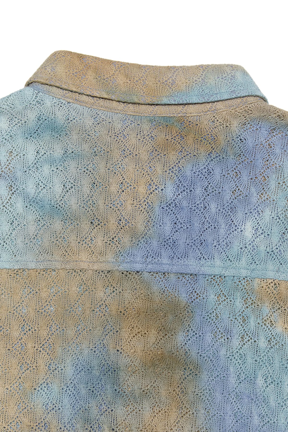 비바스튜디오(VIVASTUDIO) DYEING KNITTED HALF SHIRT [MULTI BLUE]