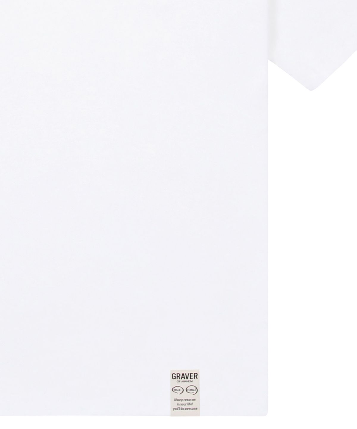 그레이버(GRAVER) [UNISEX]드로잉 로고 드로잉스마일 반팔티_화이트