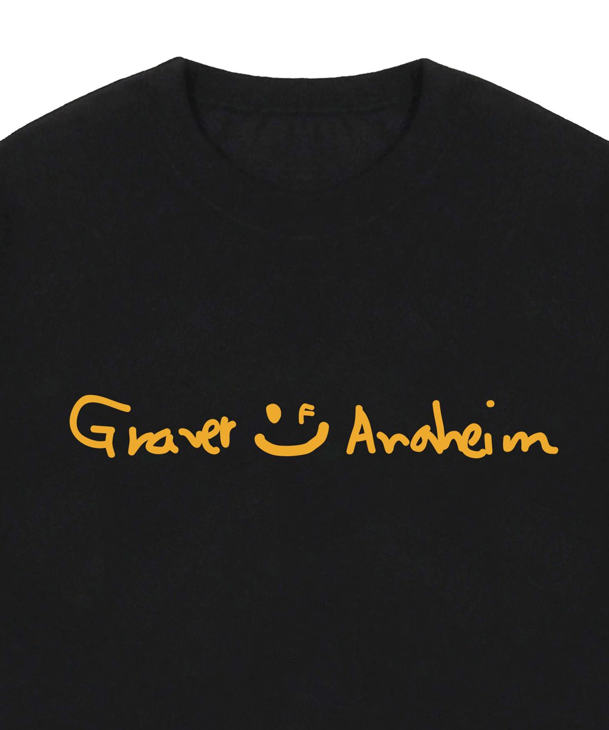그레이버(GRAVER) [UNISEX]드로잉 로고 드로잉스마일 반팔티_블랙