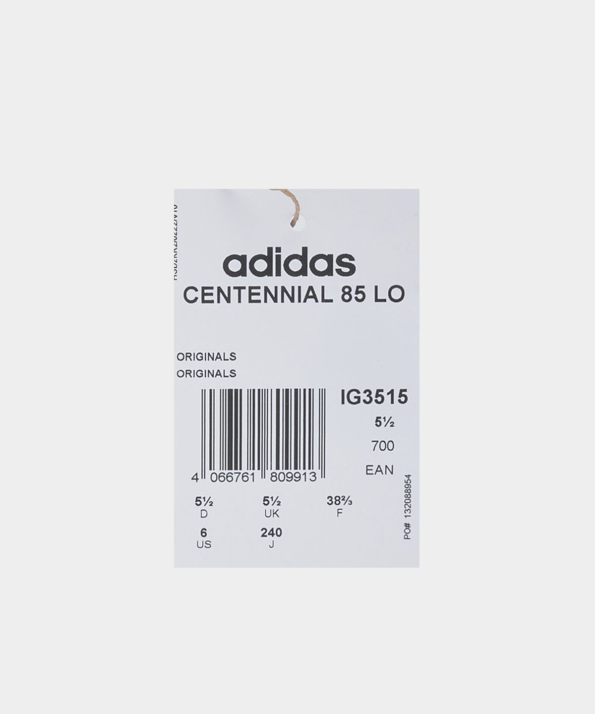 아디다스(ADIDAS) 센테니얼 85 로우 - 화이트:블랙 / IG3515