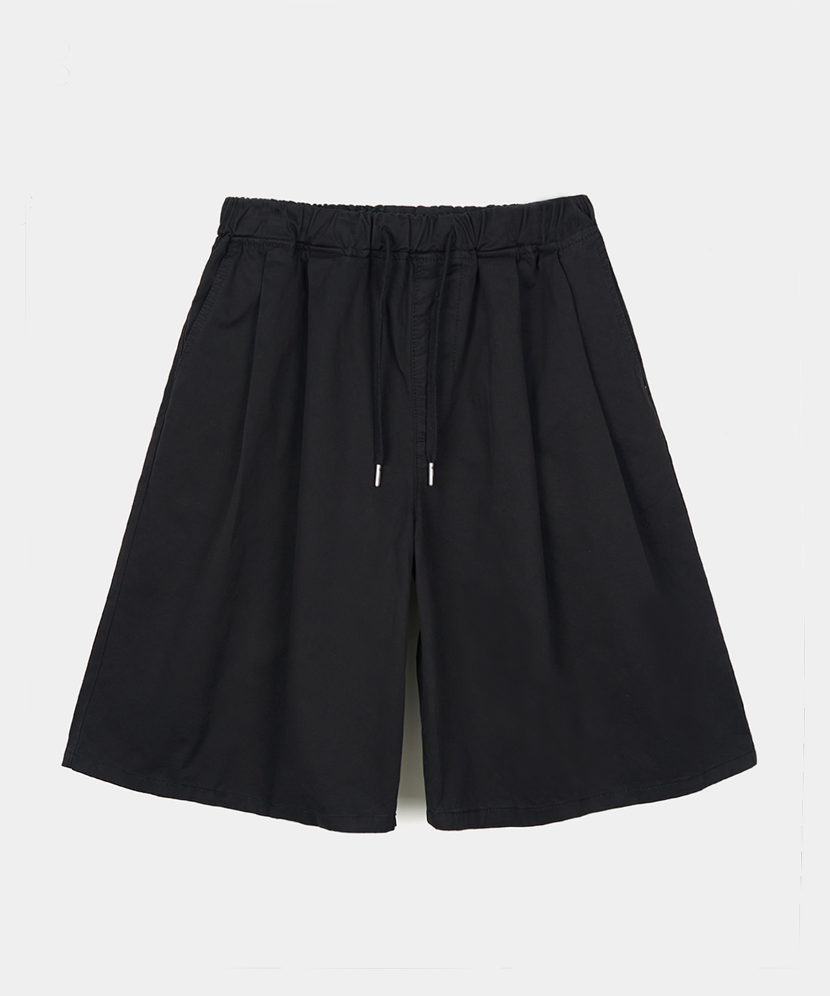 엑스컨테이너(EXCONTAINER) 핀턱 와이드 코튼 하프 팬츠 (3 COLOR)