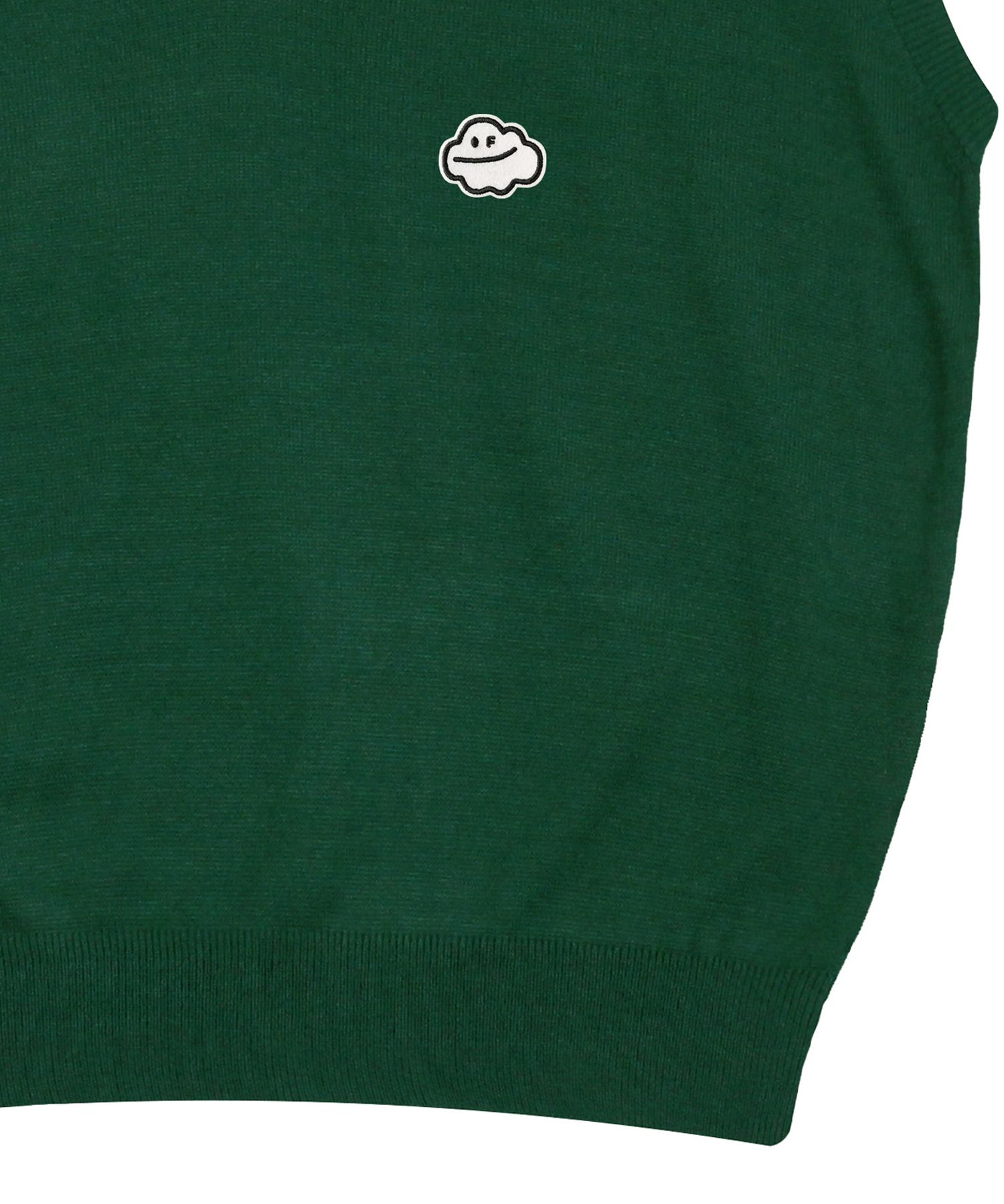 【GRAVER】23SS★ Cloud Smile Embroidery Knit Vest Designer fashion, Seoul-fully created | W Concept