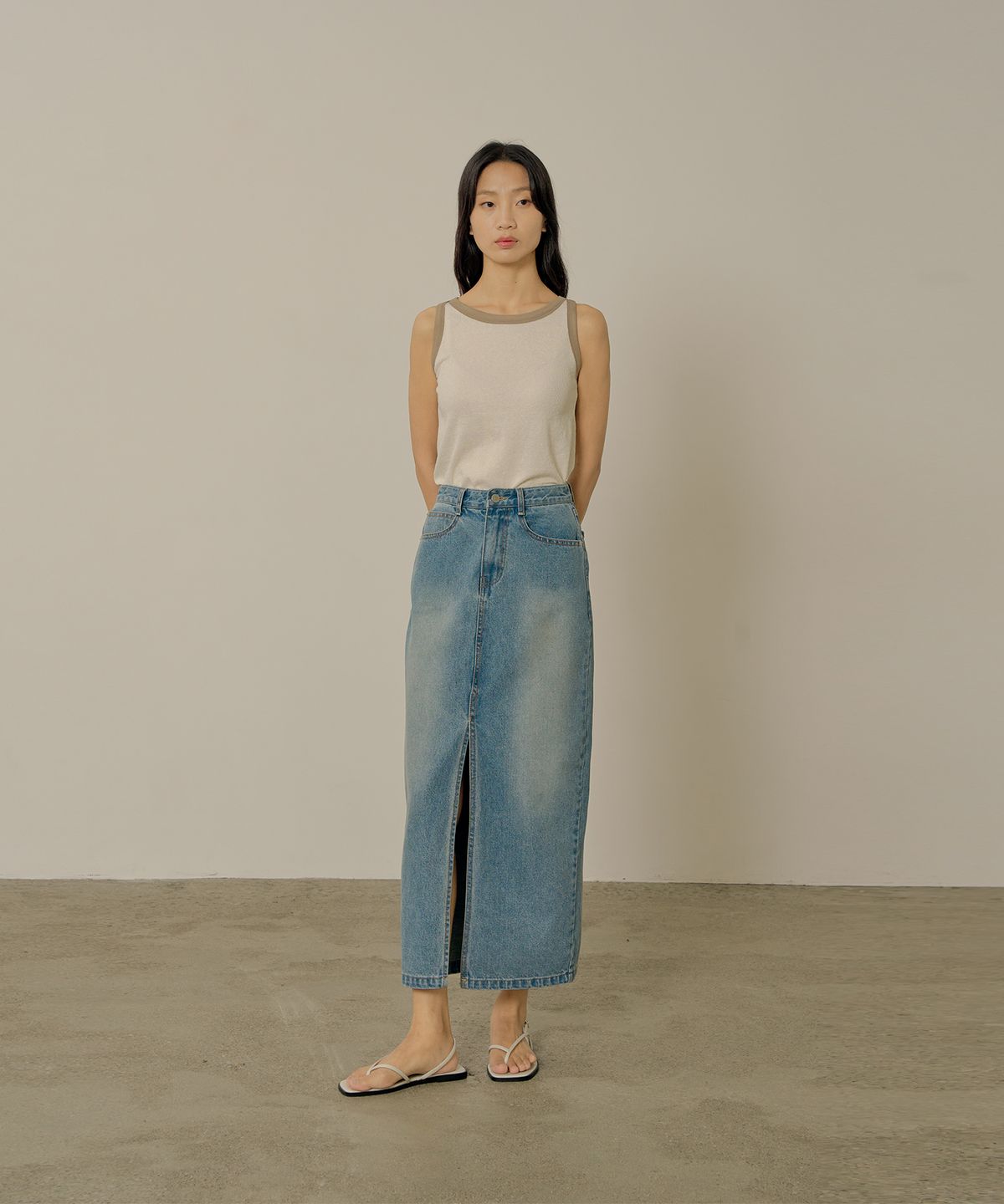 네벨에브리웨어(NEBELEVERYWEAR) Combi sleeveless_ivory