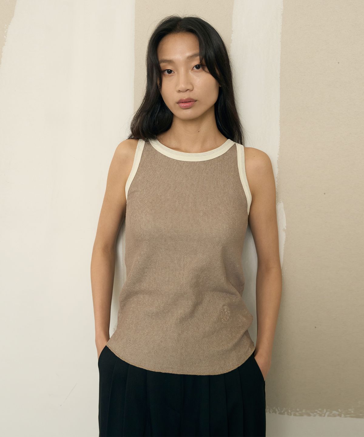 네벨에브리웨어(NEBELEVERYWEAR) Combi sleeveless_tan beige