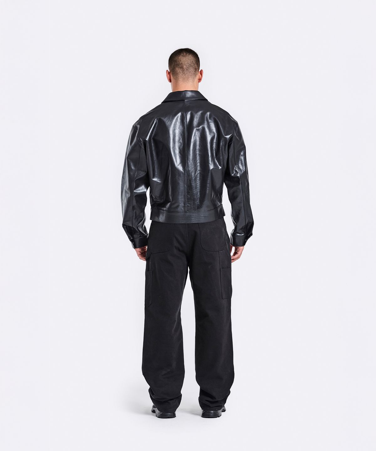 51퍼센트(51PERCENT) Bulky Leather Jacket - Black