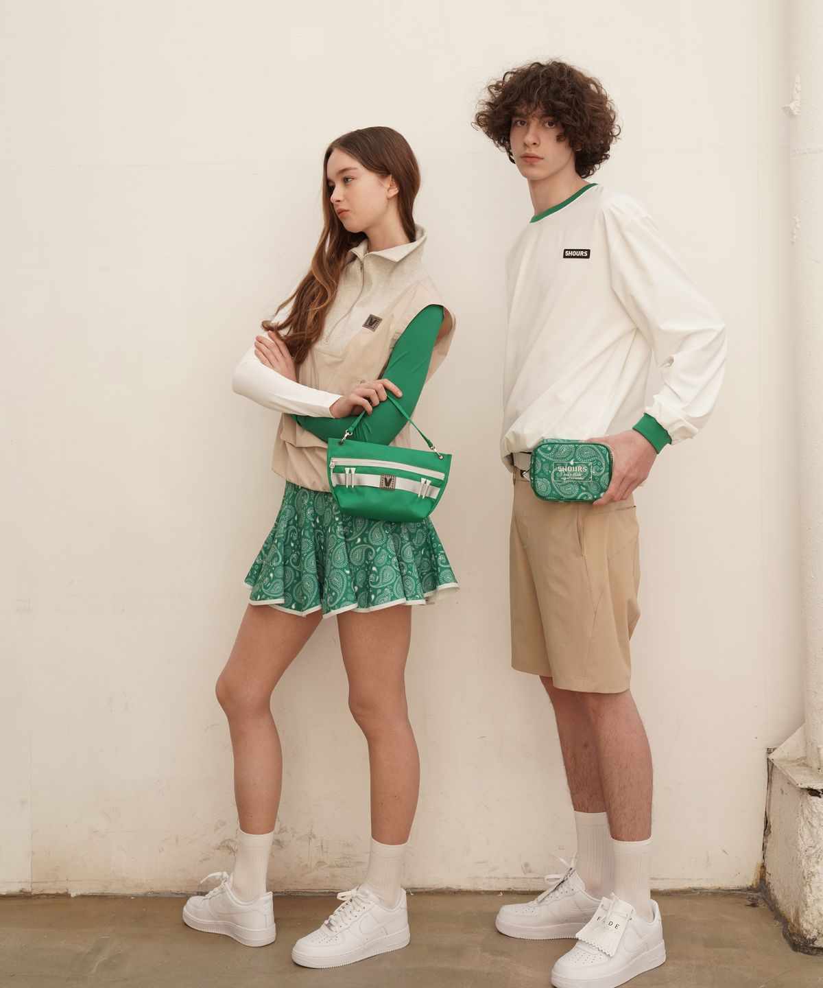 파이브아워스(5HOURS) PAISLEY HONOR BELT BAG_GREEN