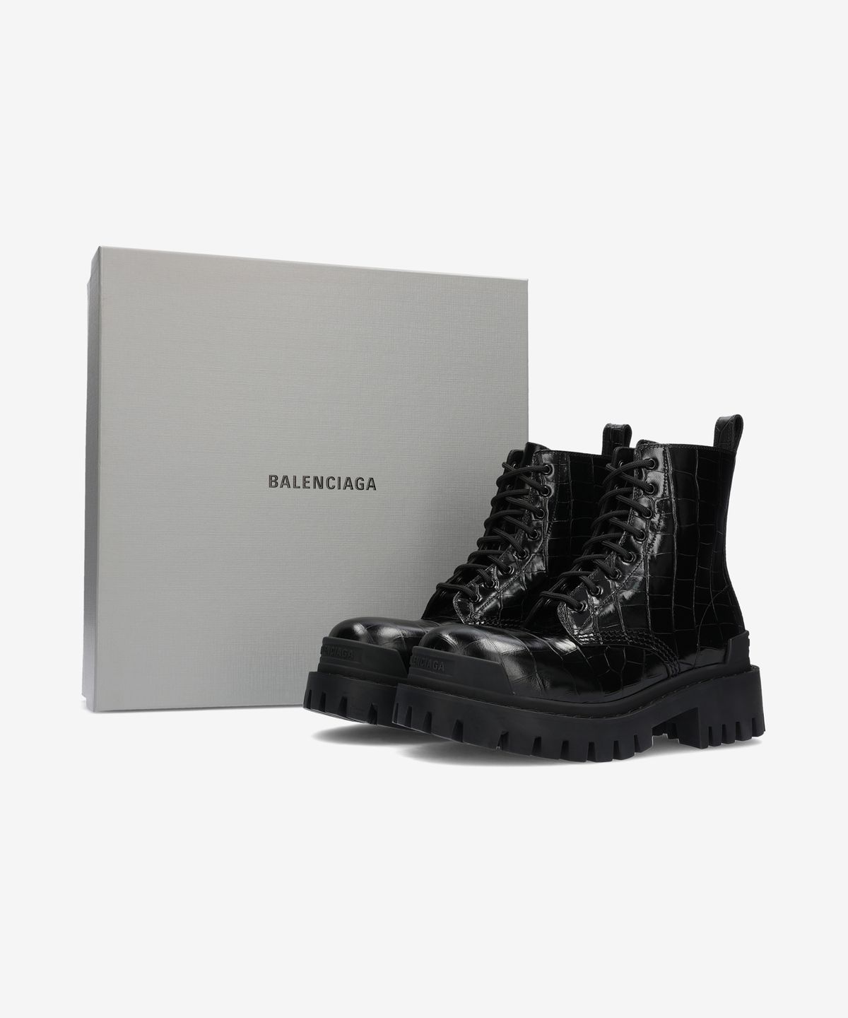 발렌시아가(BALENCIAGA) 스트라이크 부츠 - 블랙 / 600970WA9D01000