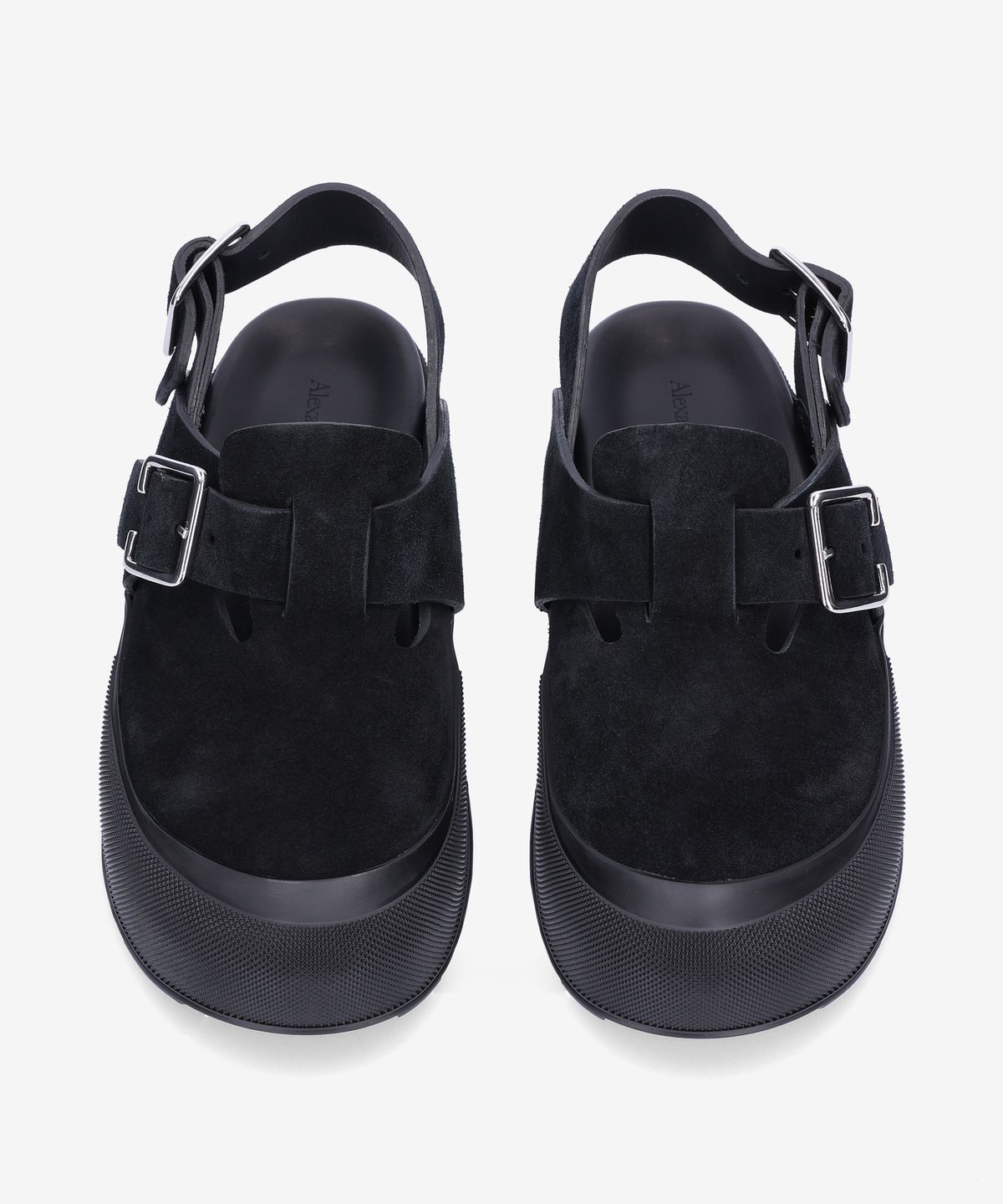 알렉산더 맥퀸(ALEXANDER McQUEEN) 마운트 슬릭 샌들 - 블랙 / 735803WHXK51081