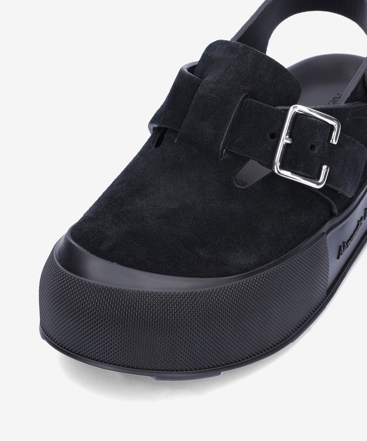 알렉산더 맥퀸(ALEXANDER McQUEEN) 마운트 슬릭 샌들 - 블랙 / 735803WHXK51081