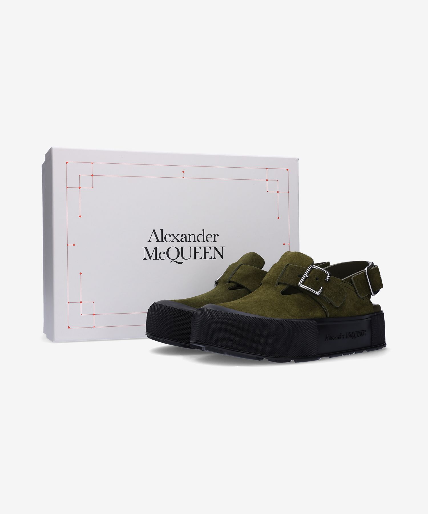 ★Alexander McQUEEN★Mount Slick Sandals Green 735803WHXK533 MUSINSA | ALEXANDER McQUEEN Mount Slick Sandals - Green