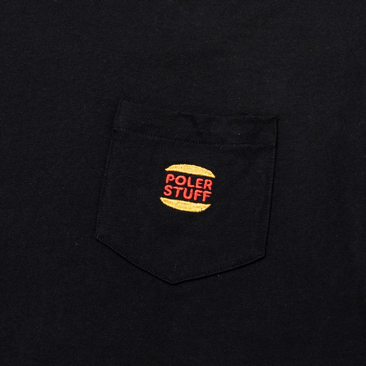 폴러스터프(POLERSTUFF) 스팀드 햄스 포켓 리렉스핏 티 BLACK