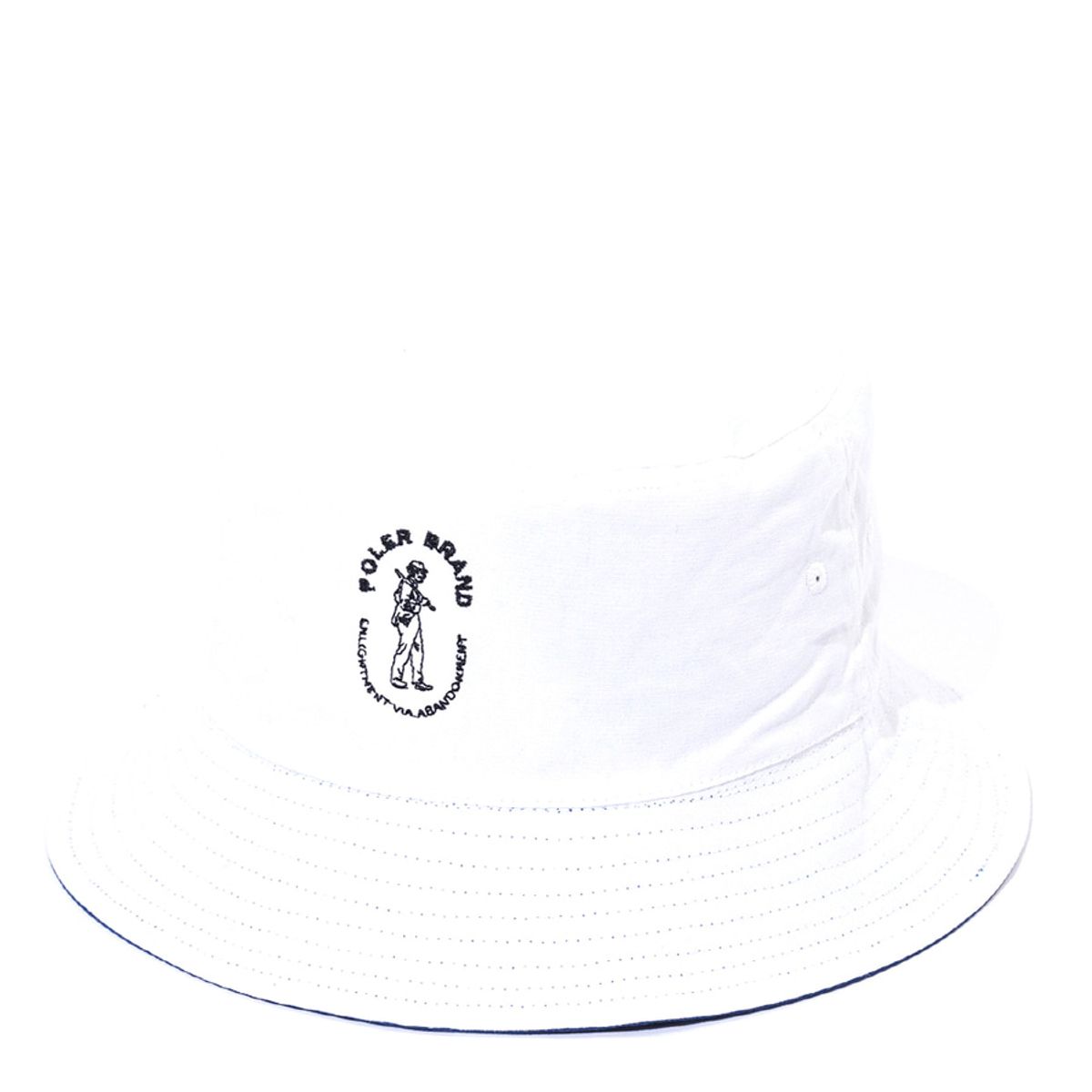 폴러스터프(POLERSTUFF) 리버시블 캔버스 버킷햇 NAVY/WHITE