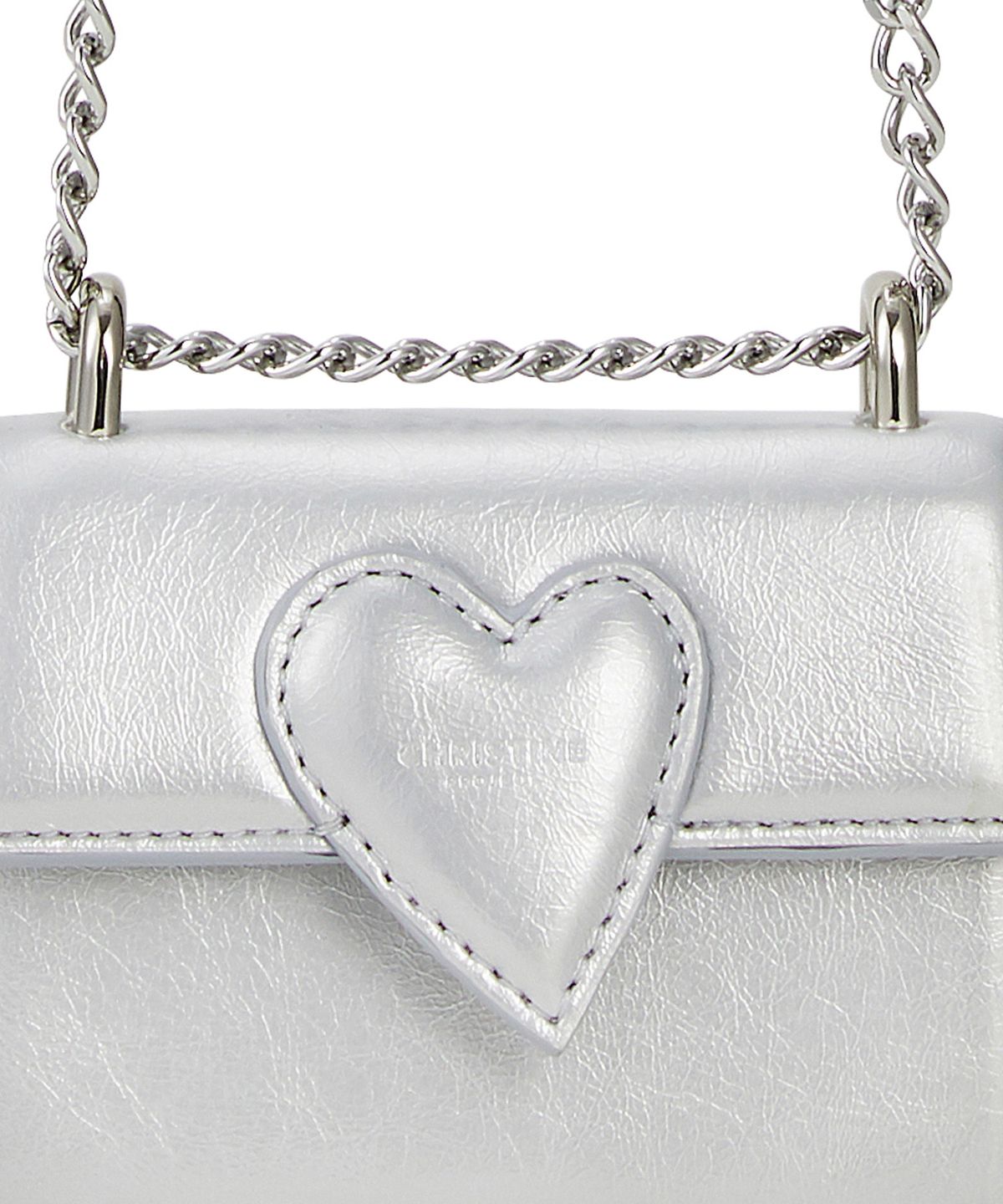 크리스틴프로젝트(CHRISTINE PROJECT) TWIST HEART MICRO BAG(SILVER GLASS)