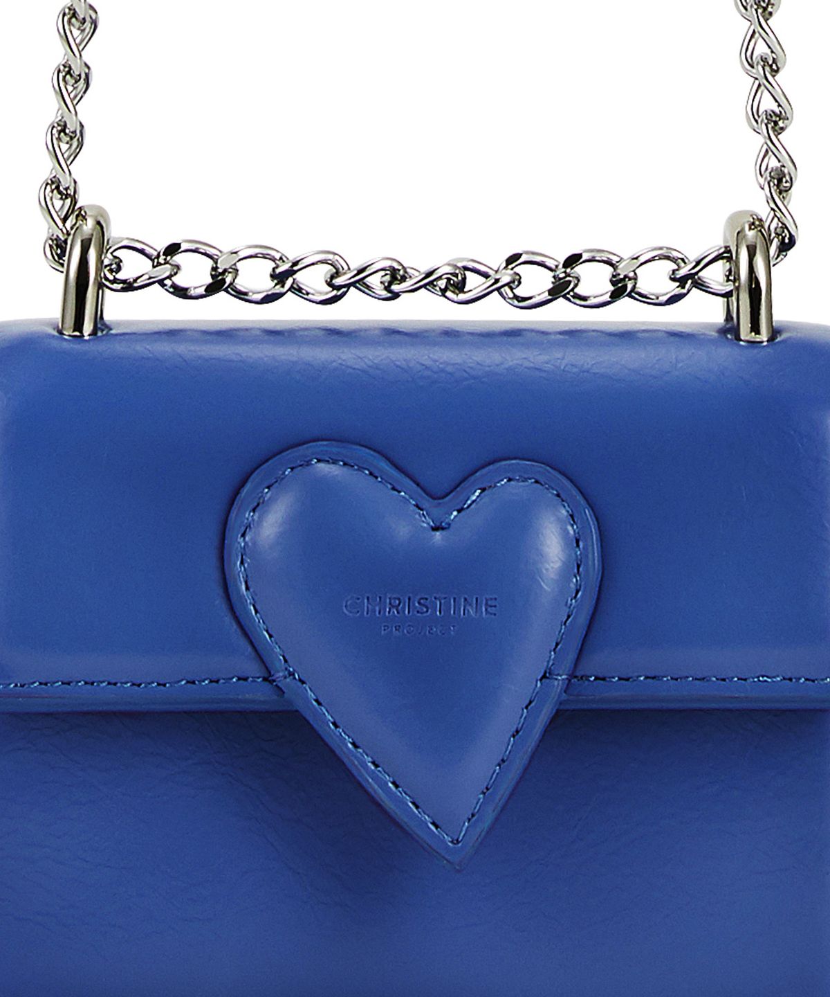 크리스틴프로젝트(CHRISTINE PROJECT) TWIST HEART MICRO BAG(BLUE SLUSH)