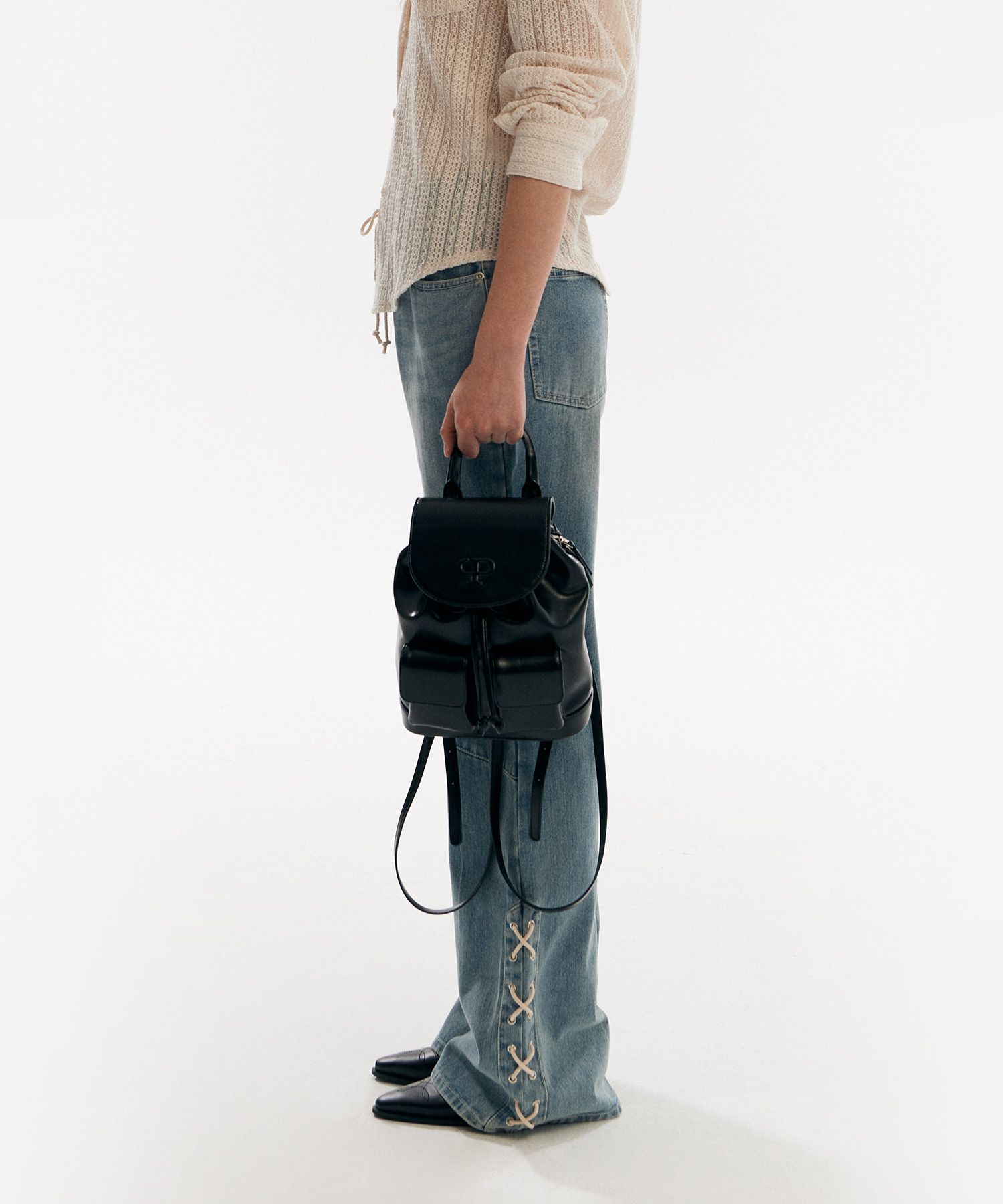 MUSINSA公式 | CHRISTINEPROJECT CHRISTINE MINI BACKPACK(BLACK