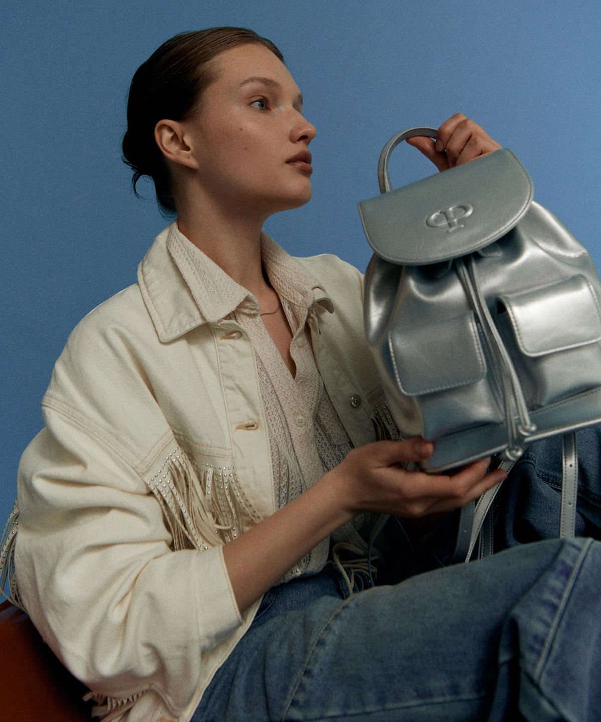 크리스틴프로젝트(CHRISTINE PROJECT) CHRISTINE MINI BACKPACK(SILVER GLASS)