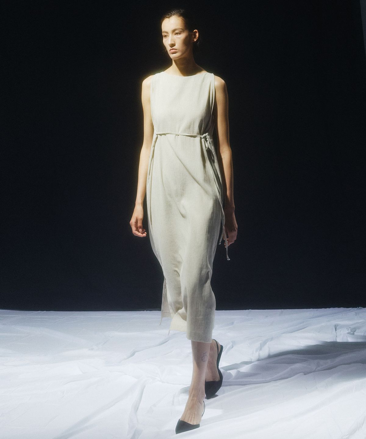 킴도(KIMDOH) LINEN DRESS IVORY