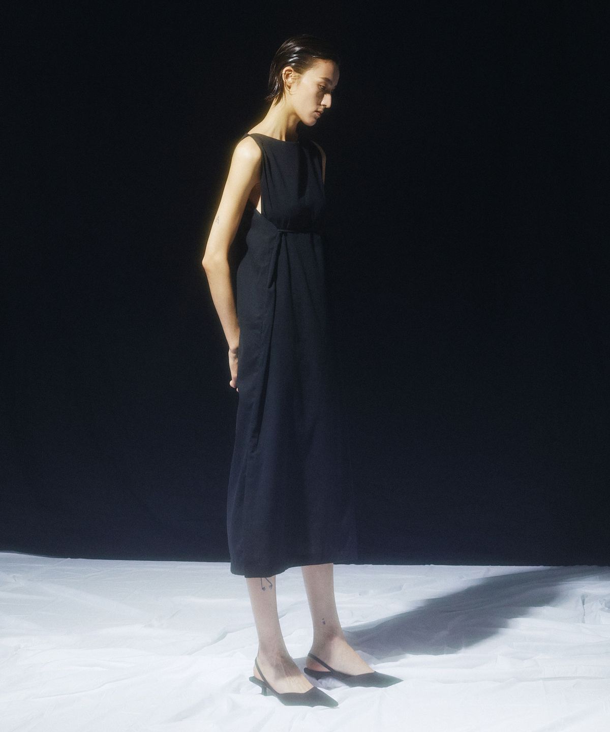 킴도(KIMDOH) LINEN DRESS BLACK