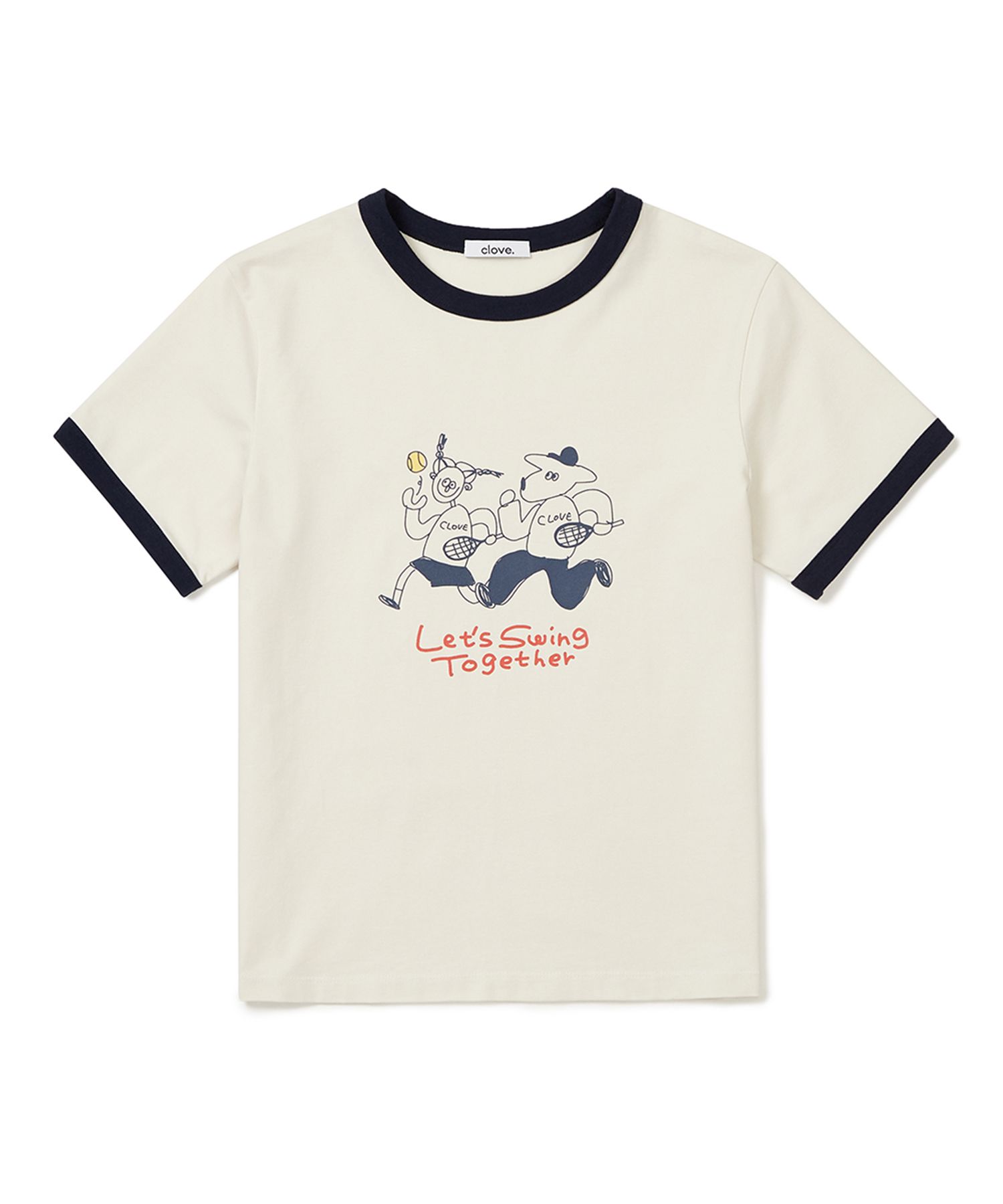 [Clove]★Swing Together Graphic T-shirt MUSINSA公式 | CLOVE [23SS clove] Swing Together Graphic T
