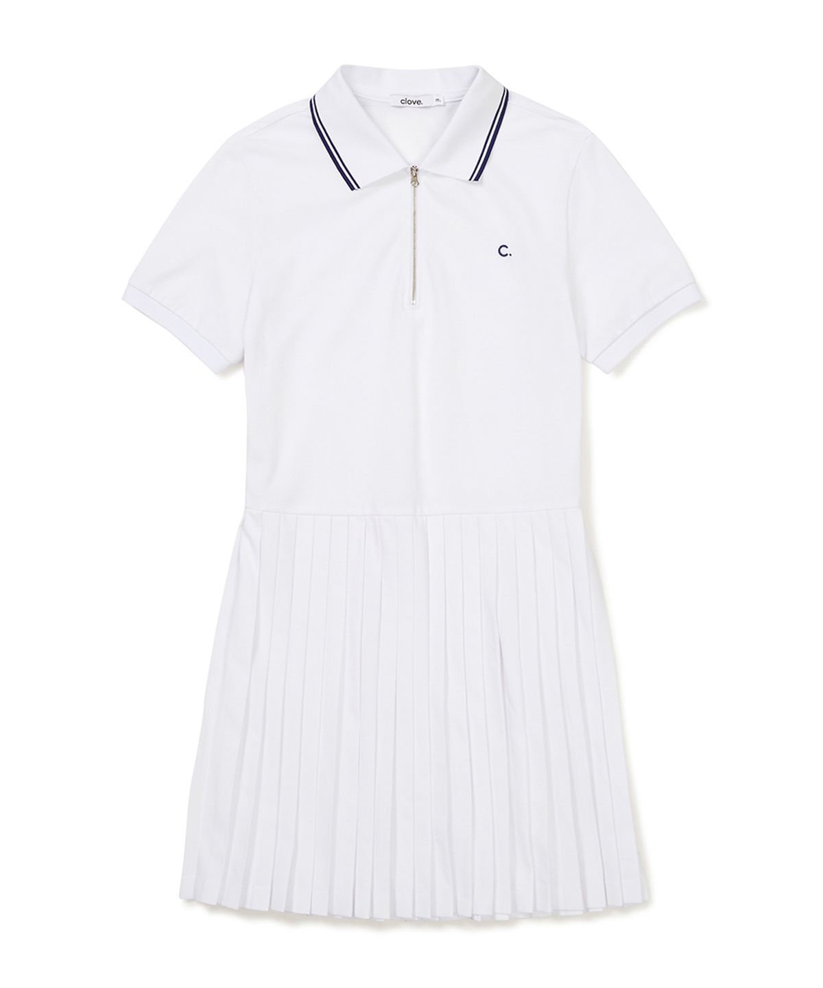 클로브(CLOVE) [23SS clove] Tennis Pique One Piece (White)