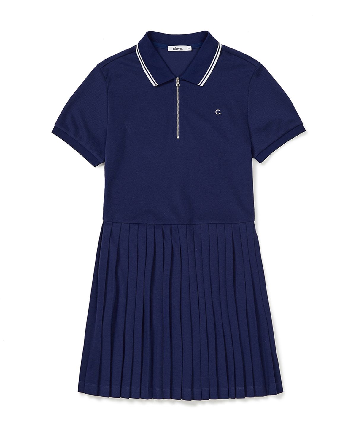 클로브(CLOVE) [23SS clove] Tennis Pique One Piece (Navy)