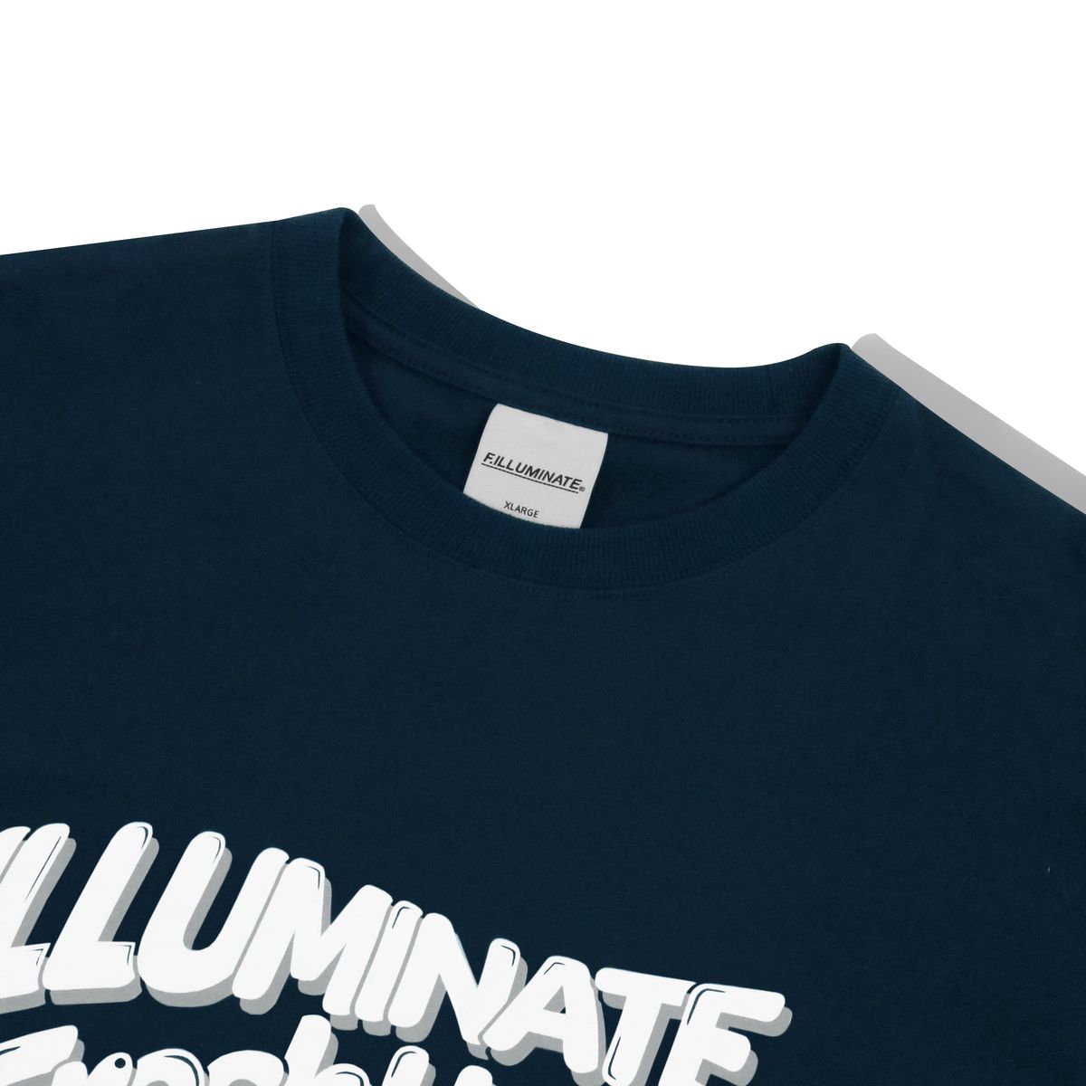 필루미네이트(FILLUMINATE) 오버핏 프루티지 티셔츠-네이비
